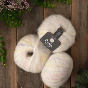 Lala Berlin Hazy 009 Ecru/Lila/Roze - Afbeelding 1