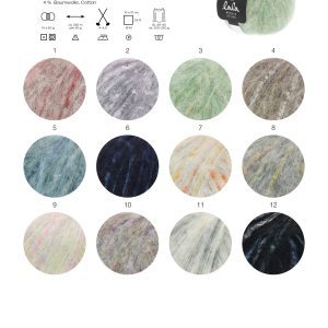 Lala Berlin Hazy 009 Ecru/Lila/Roze - Afbeelding 3