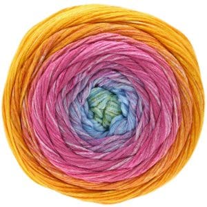 Gomitolo Sole 918 Geel / Oranje / Lila / Turquoise / Lichtgroen