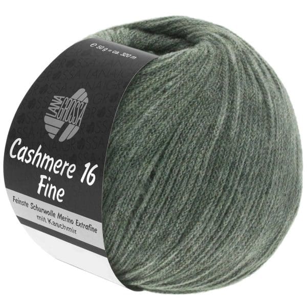Cashmere 16 Fine 034 Grijsgroen