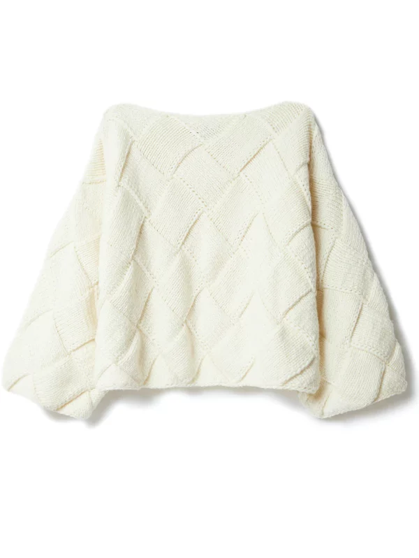 Breipakket Cool Merino Big entrelac pullover - Lookbook 15 model 02