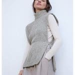 Breipakket Gewikkeld vestje Cool Merino - Lookbook 15 model 12