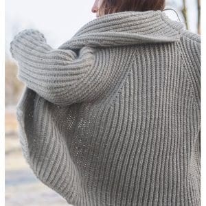 Breipakket Vest met een sjaalkraag - Lookbook 15 model 16