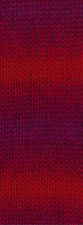 Cool Merino Dégradé 306 Roodviolet / Donkerrood / Rood