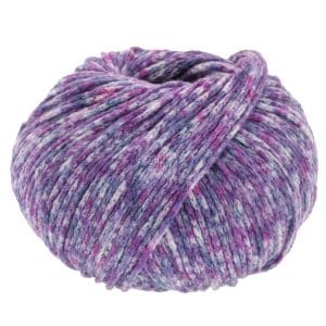 Cool Merino Print 108 Roodpaars / Blauwpaars / Lichtgrijs / Grijsblauw
