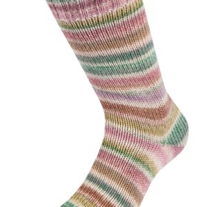 Cool Wool 4 Socks Print 7752 Lichtgrijs / Violet / Groen