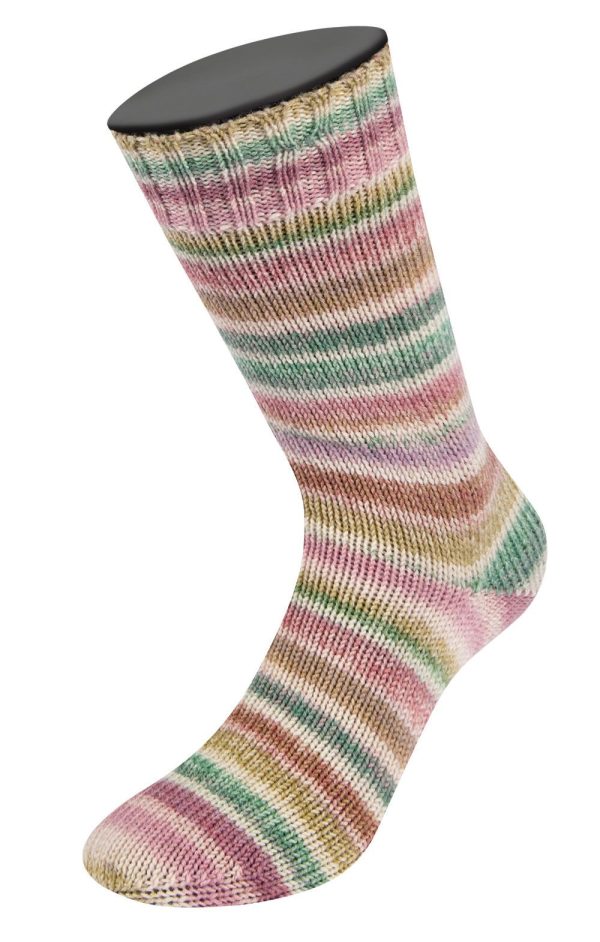 Cool Wool 4 Socks Print 7752 Lichtgrijs / Violet / Groen