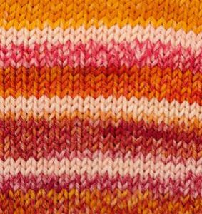 Cool Wool 4 Socks Print 7755 Zachtgeel / Oranjebruin / Roze