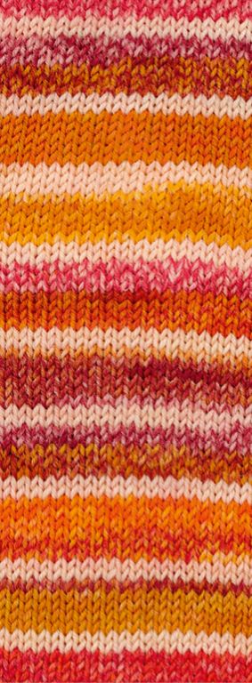Cool Wool 4 Socks Print 7755 Zachtgeel / Oranjebruin / Roze
