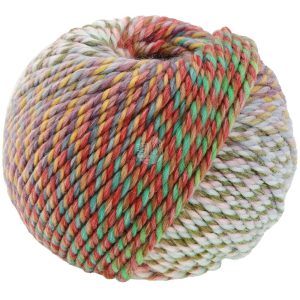 Merino Twister 007 Geelgroen / Geel / Petrol / Camel / Bessen - Afbeelding 1