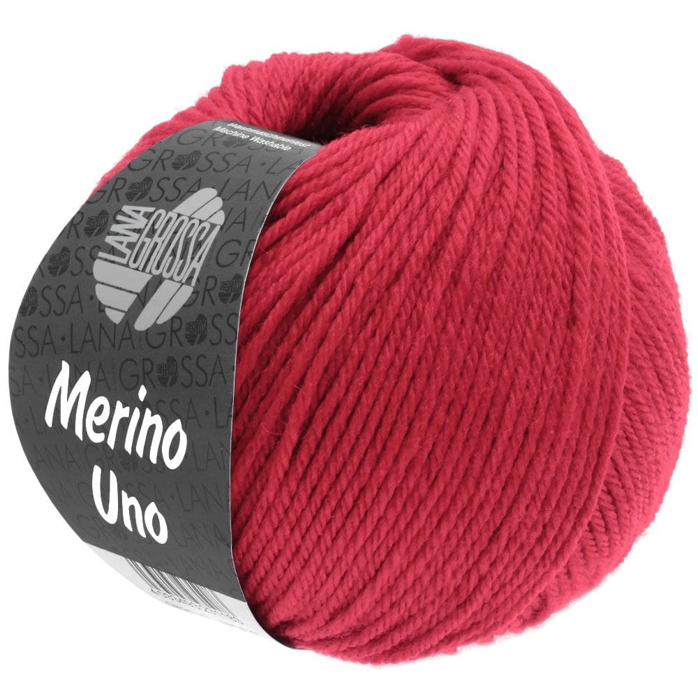 Donekr Rood Merino Uno – 031 Donker rood – Polly & De Borduurderij