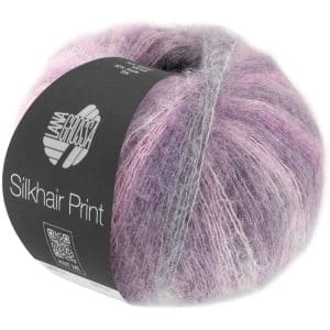 Silkhair Print 429 Lila / Roze / Grijs - Afbeelding 1
