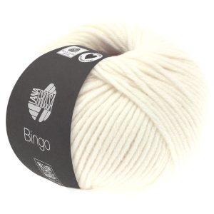 Lana Grossa Bingo 005 Ruw wit - Afbeelding 1