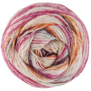 Gomitolo Hippie 3031 Oranje/Zwarte Bes/Licht Turquoise/Roze/Natuur/Lime