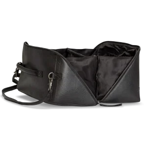 MUUD - Cleo XL - handgemaakte leren tas, kleur zwart - Afbeelding 5