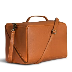 MUUD - Cleo XL - handgemaakte leren tas, kleur whisky - Afbeelding 3