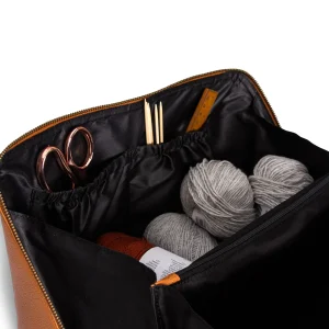 MUUD - Cleo XL - handgemaakte leren tas, kleur whisky - Afbeelding 6