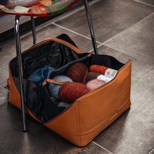 MUUD - Cleo XL - handgemaakte leren tas, kleur whisky - Afbeelding 1