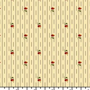 Quiltstof EQP - PP 16 03 01 - Past & Present - Posies - Ecru