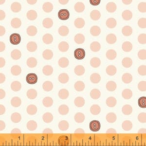 BUBBIE'S BUTTONS & BLOOMS, POLKA DOT BUTTONS Strawberry Fluff - 228520878 - Afbeelding 1