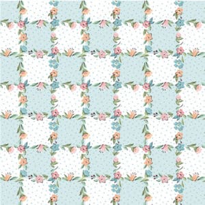 GARDEN PARTY, LOVELY LATTICE - Sky - 236GP23314 - Afbeelding 1