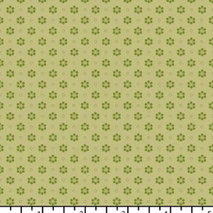 Quiltstof EQP - Back in the Day - BD 26 03 01 - Garden Patch - Light Olive - Afbeelding 1