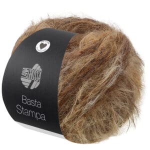 Lana Grossa Basta Stampa 209 Beige/Camel/Taupe/Grijsbruin - Afbeelding 1